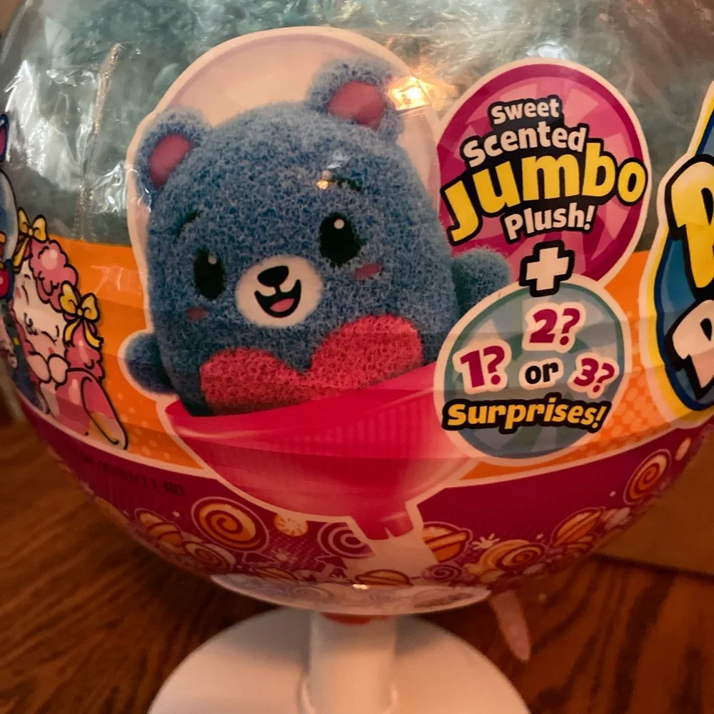 💕🐻LOVEtheCURLY BEAR🐻💕PIKMI POPS SURPRISE! JUMBO scented PLUSH UNOPENED 🤩NEW🤩